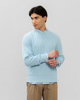 THE CABLE-KNIT CREWNECK