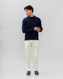 THE CABLE-KNIT CREWNECK