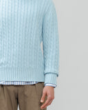 THE CABLE-KNIT CREWNECK