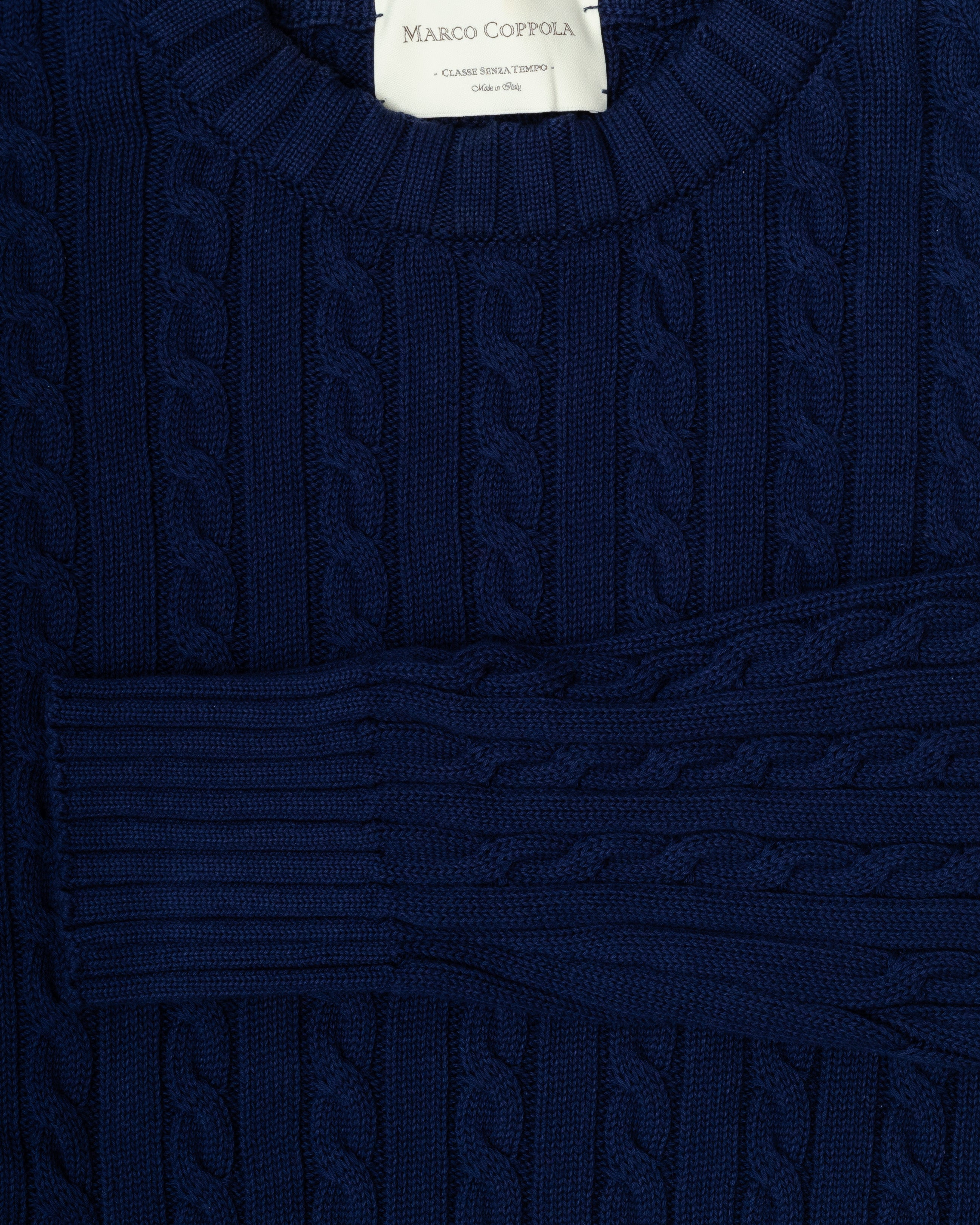 THE CABLE-KNIT CREWNECK